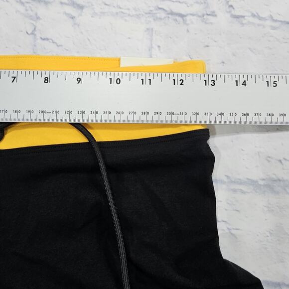 Victorias Secret PINK Yoga WOMENS S Campus Leggings Dog Black Yellow Drawstring - Picture 6 of 13